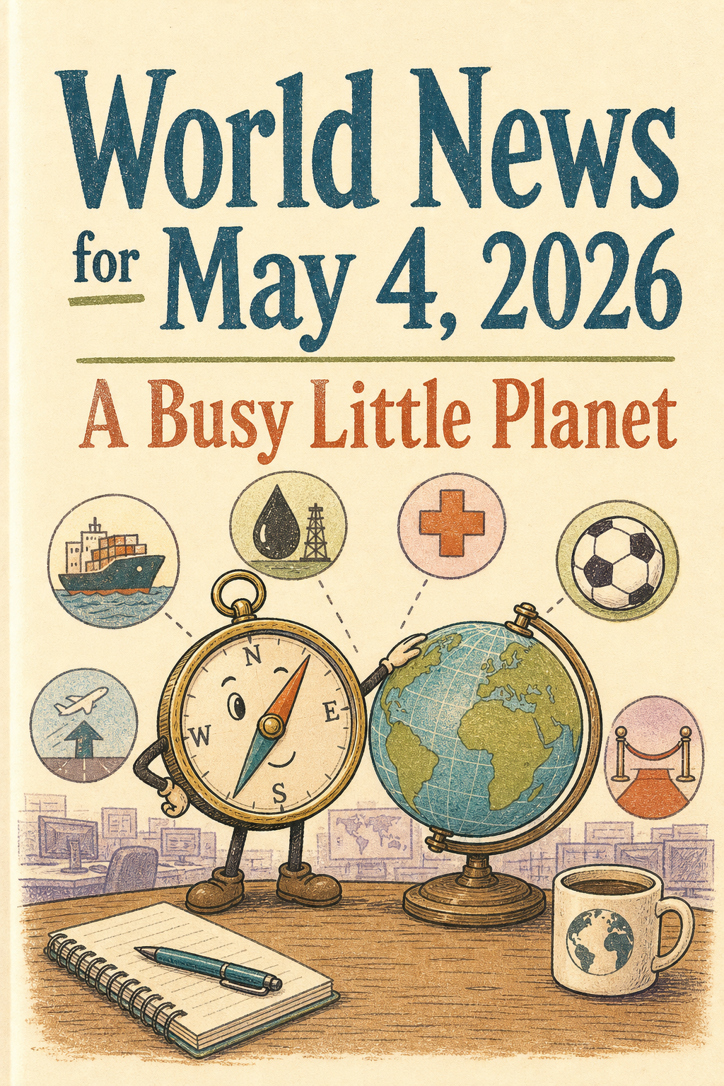 World News for May 4, 2026: A Busy Little Planet cover